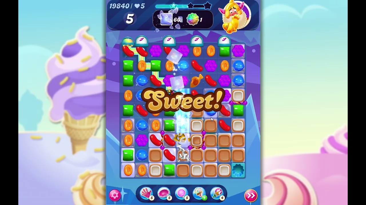 Candy Crush Saga Level 19840 - YouTube
