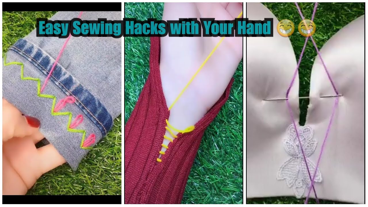 Easy Sewing Hacks with Your Hand YouTube