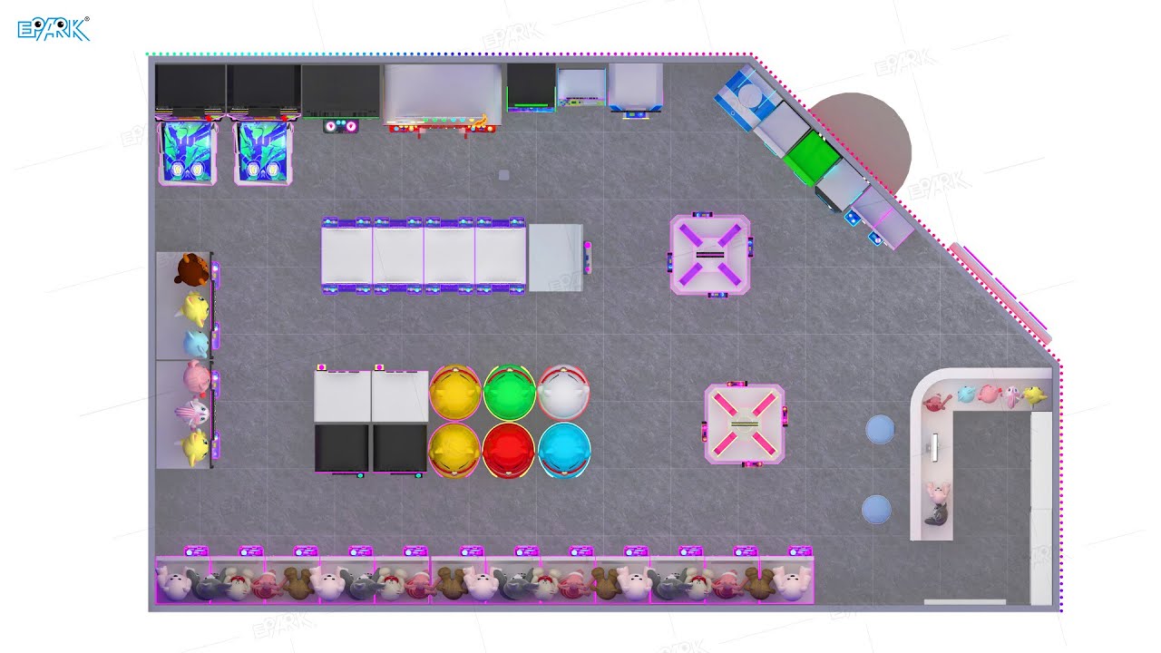90㎡ Claw Machine Arcade Design Australia | EPARK One-Stop Solution for Your Game Center