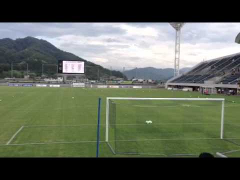ガイナーレ ビッグフラッグお披露目式