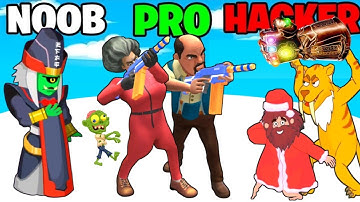 Noob Vs Pro Vs Hacker | In Prankster 3d, Death Incoming, Comics Bob, Dop 2 🤣 | Gamer Blasty