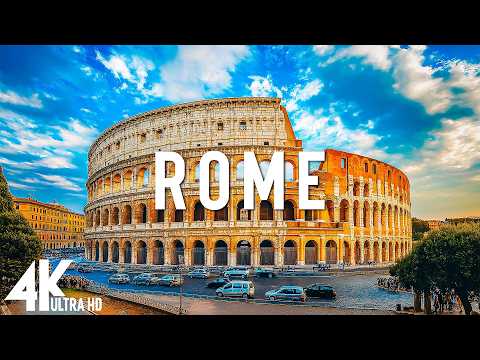 EXPLORING ROME 4K UHD • Ancient Paradise • Relaxation Film With Beautiful Calming Music