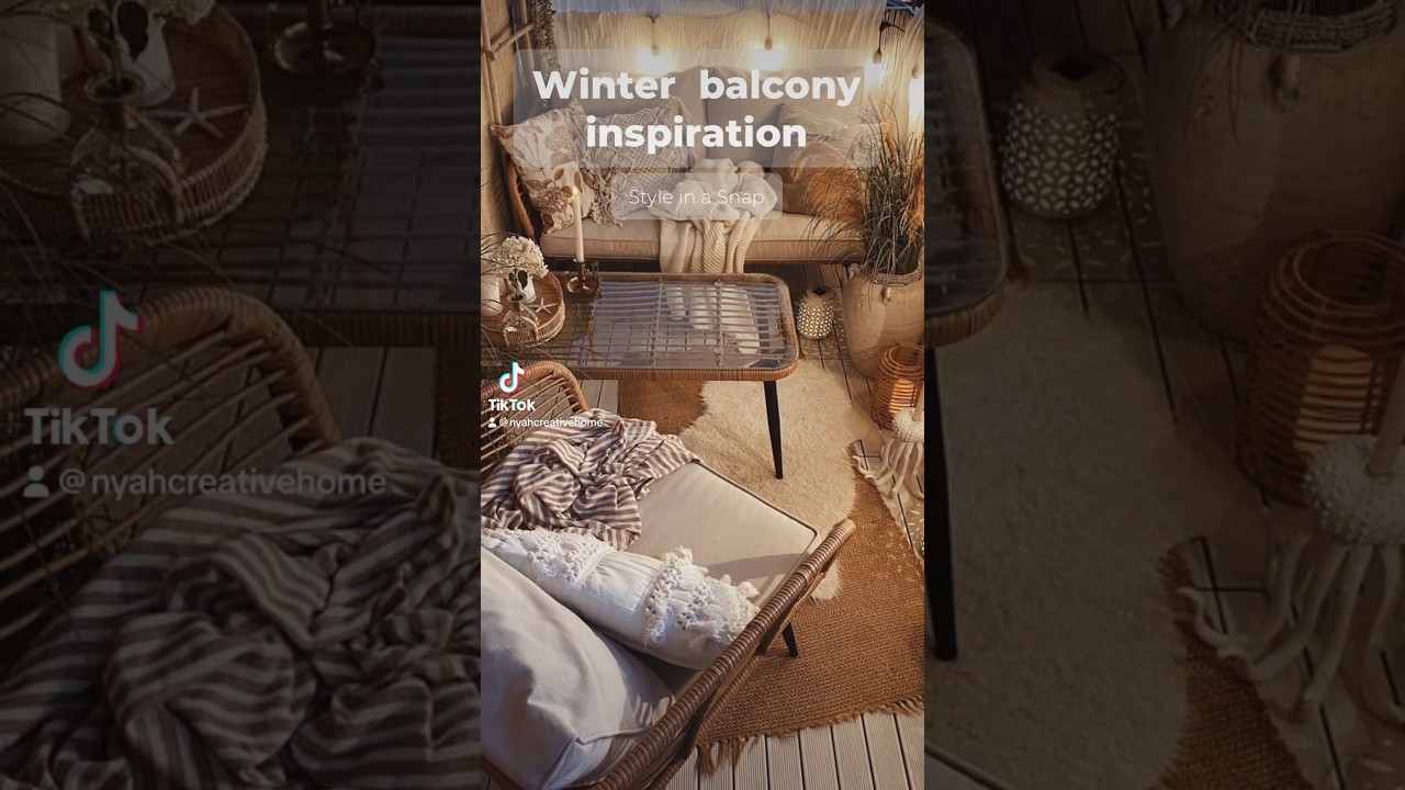 Unlock the charm of winter on your balcony!