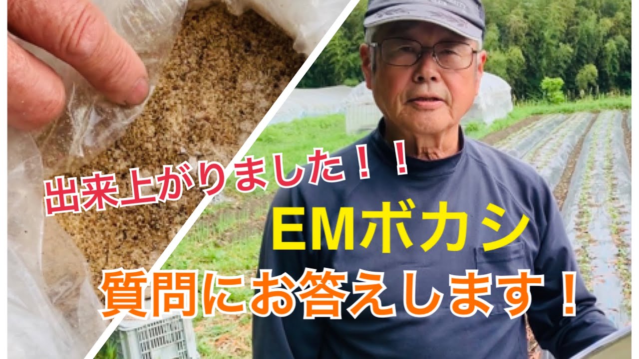 【EM自然農法】EMボカシ完成！！〜どのくらい撒くの？保存は出来る？などの質問にお答えしています〜
