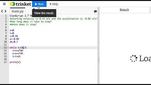 1D Kinematics Problem in Python