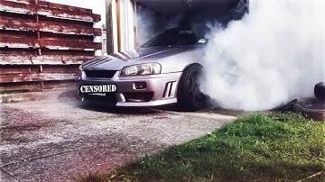 L7 MARIO REACTS TO HITTING INSANE TRICKSHOT! ft. R34 SKYLINE! (SKIT)