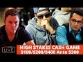 HIGH STAKES $100,000 Buy In CASH GAME - $100/$200/$400 NLH with Antonio Esfandiari, Sam Trickett...