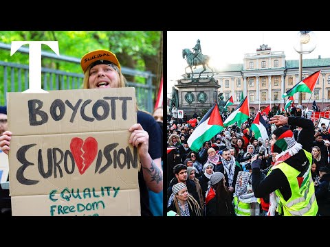 LIVE: Eurovision: hundreds protest Israel's entry in Sweden