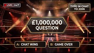 ‎‎🔴 24/7 INTERACTIVE TRIVIA: Can Chat Win £1,000,000? 🏆 (Type A, B, C, D to Play!) screenshot 2