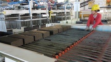 full automatic clay brick production line with robot brick setting machine