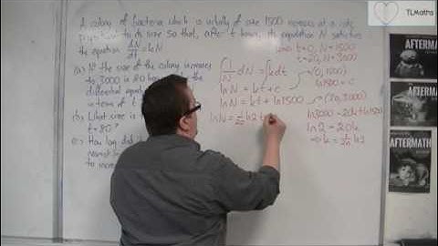 OCR MEI Core 4 6.08 Solving a Worded Differential Equation Problem Example 1