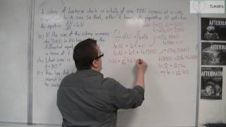 OCR MEI Core 4 6.08 Solving a Worded Differential Equation Problem Example 1