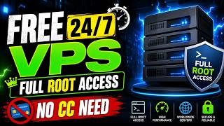FREE 24/7 VPS 🚀 Full Root Access + NO CC Required!