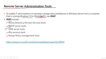 Remote Server Administration Tools (RSAT) for Windows Server: A Comprehensive Guide #AiAzure