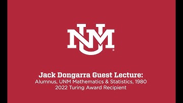 Jack Dongarra, UNM alumnus and Turing Award winner, lectures at UNM
