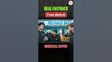 ₹ 1 Mein CA Foundation Crack 🤩 #RealFastrack Batch #CAbyVCGurukul #CAExam