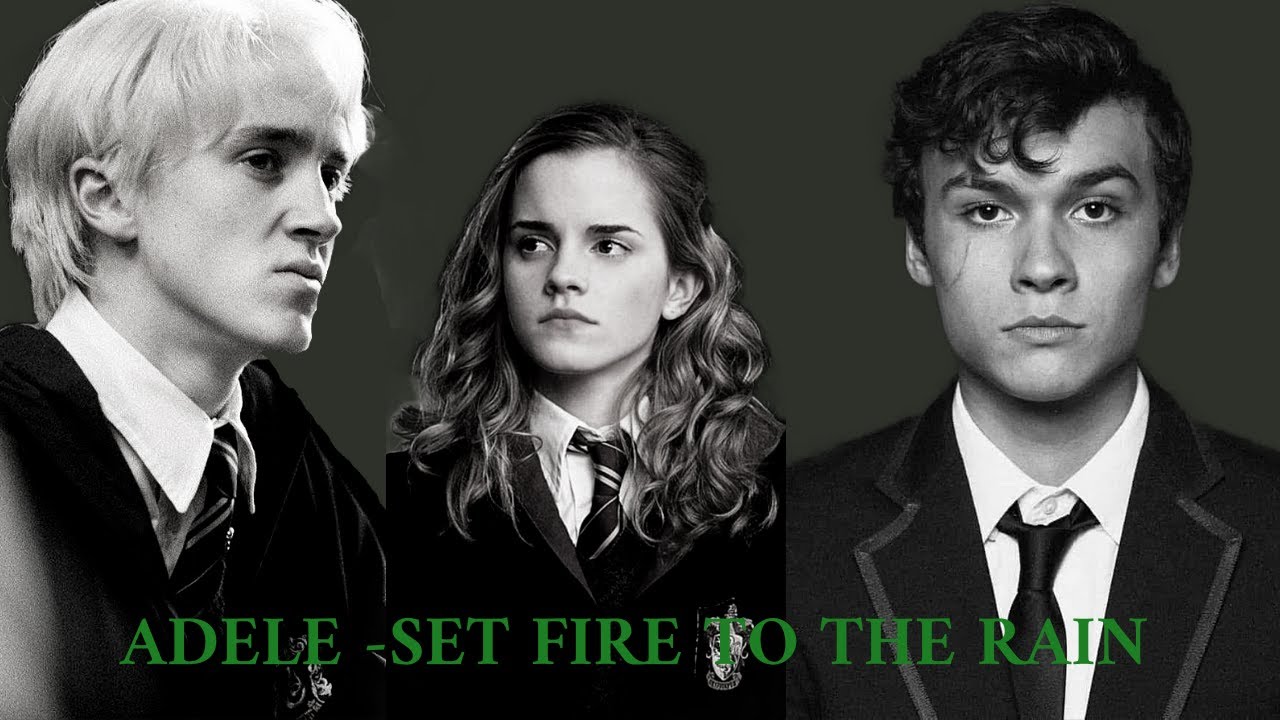 Hermione Granger + Mattheo Riddle (+ Draco Malfoy) - Set fire to the rain  (FANFICTION)