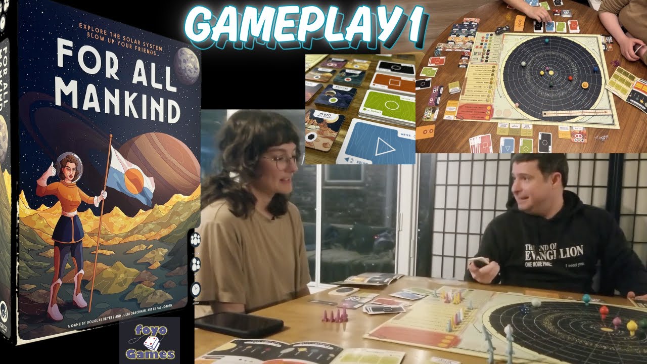 For All Mankind - Gameplay 1 | Catan like, Moving Planets w/ Take That Nukes