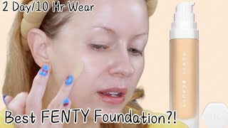 NEW FENTY SOFT'LIFT NATURALLY LUMINOUS FOUNDATION REVIEW + 2 DAY WEAR TEST | BEST ONE YET? screenshot 4