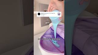 Slime INSIDE the boba bags 💜🧋 #kawaii #kawaiifashion