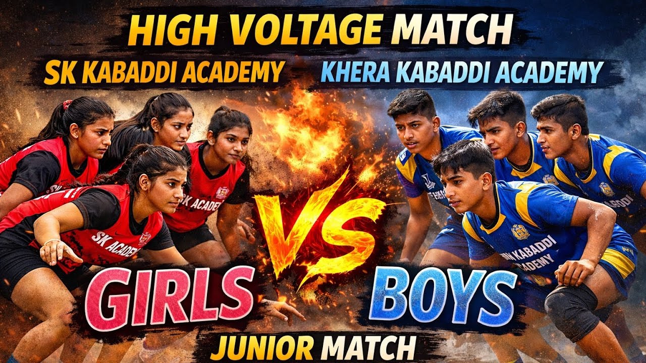 50th sub divisional sports tournament 2025-26 match kabaddi girls vs boys junior 🦅🦅🦅