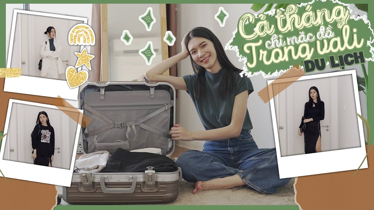 30 ngày mùa thu chỉ mặc quần áo trong chiếc vali size... - youtube