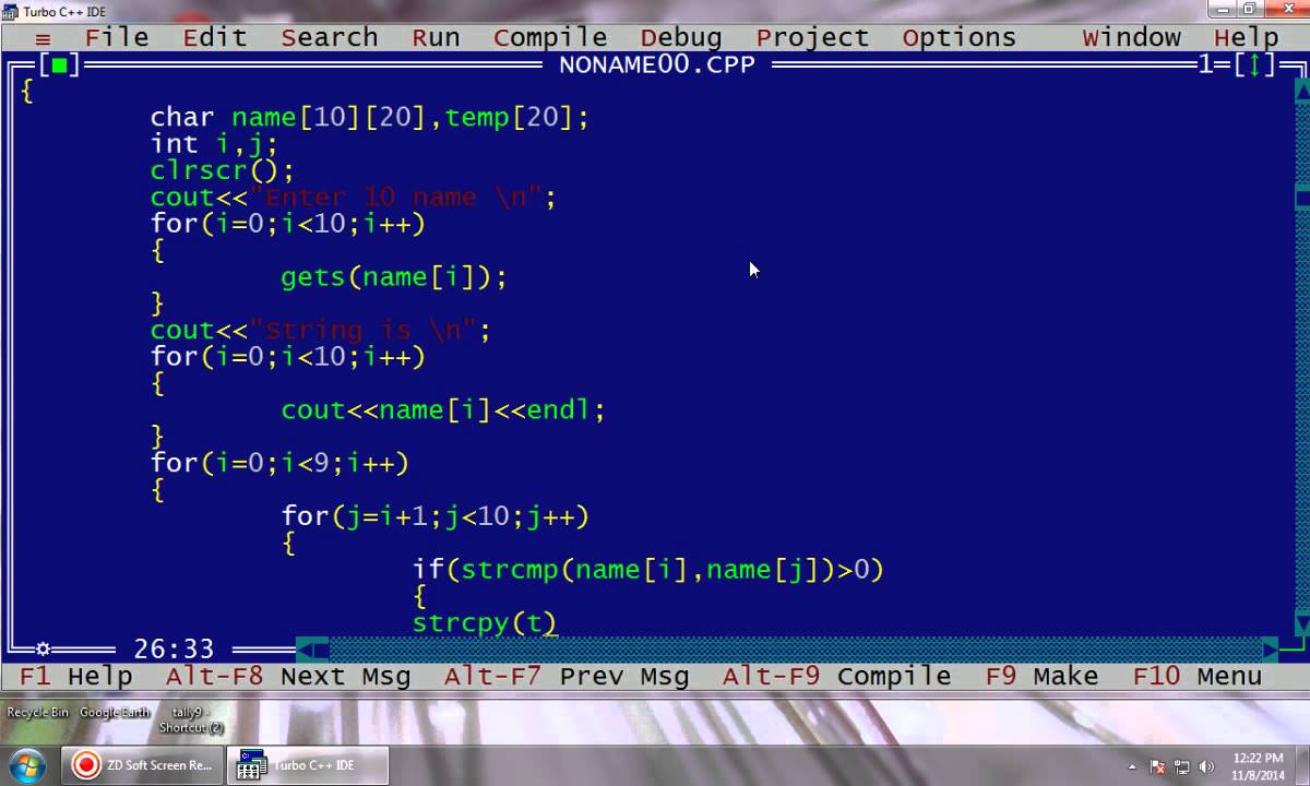 60 C++ STRING SORTING BY PRIYRANJAN PRASAD - YouTube