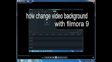 how change video background  with filmora 9