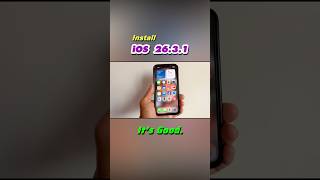 Install iOS 26.3.1, It’s Good📱 #shorts