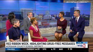 Red Ribbon week, highlighting drug-free messages
