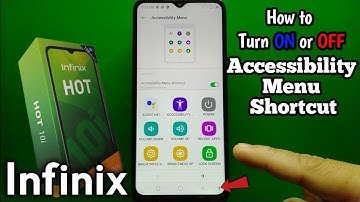 How to Turn ON or OFF Accessibility Menu Shortcut on Infinix Hot 10i
