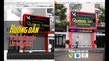 Vẽ 3d Biển Quảng Cáo lên phối cảnh Enscape hướng dẫn đầy đủ.