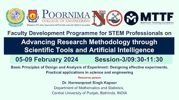 Session-3: Experimental Design and Optimization  |  Scientific Tools and AI