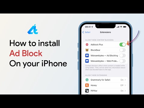 Video: Bagaimana cara memasang AdBlock di iPhone saya?