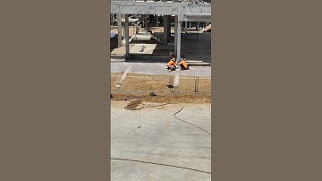 Technical Install plastic to casting concrete of car parking