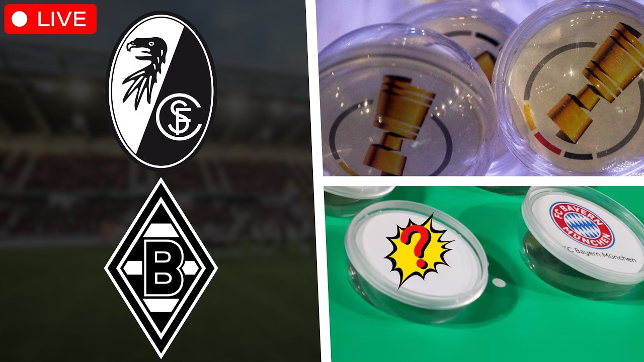 SC Freiburg - Borussia Mönchengladbach / DFB-Pokal Auslosung (Halbfinale) / Watchalong LIVE