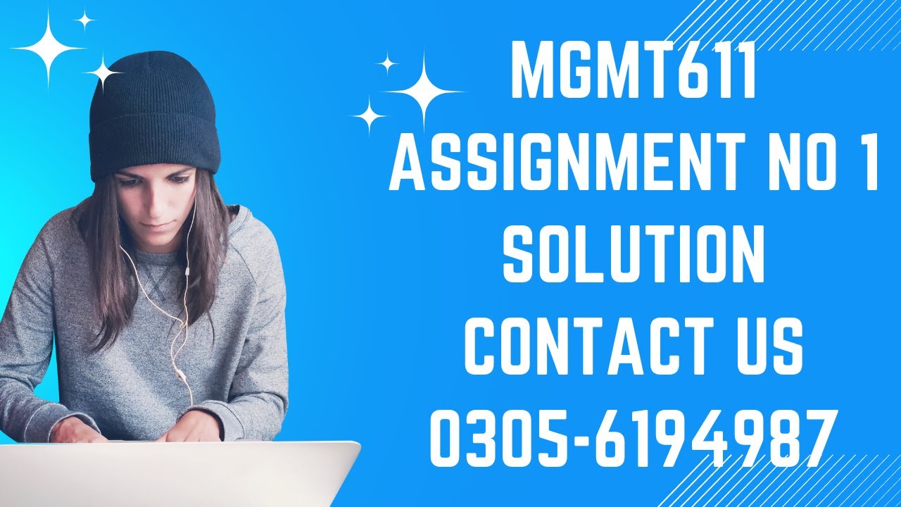 mgmt611 assignment 1 solution 2022