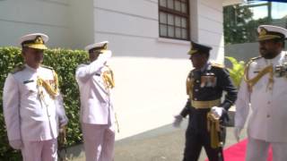 Commander Of The Air Force Calls On Commander Of The Navy