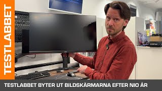 Testlabbet byter ut skärmarna - nioårig trotjänare pensioneras