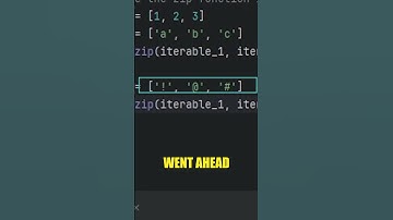 How to use the Zip function in Python #shorts #coding #pythonprogramming