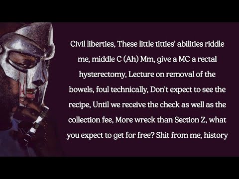 Mf Doom Thats That Lyrics Youtube