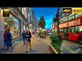 Central London Sunset Walk | Relaxing Evening Walk through West End [4K HDR]