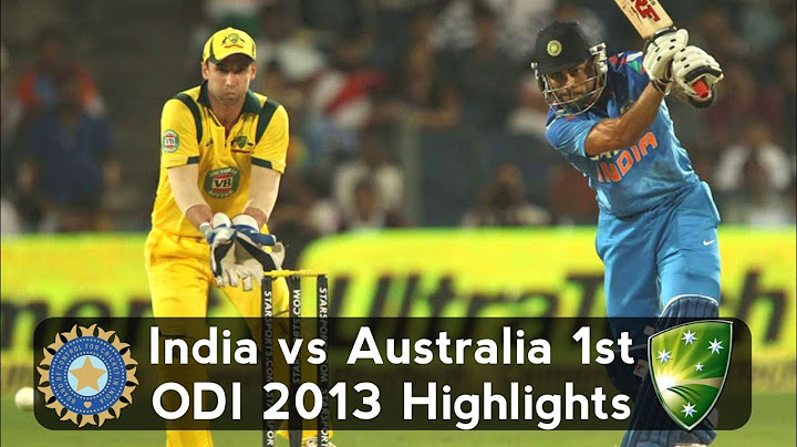 India vs Australia 1st ODI 2013 at Pune
