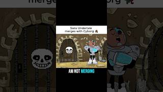 Sans Merges With Cyborg undertale deltarune gaming