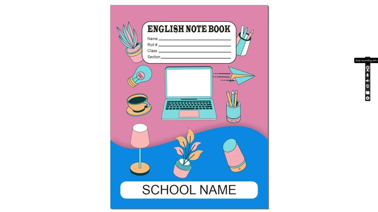 School Notebook Cover Design Tutorial | Create Custom Covers! 