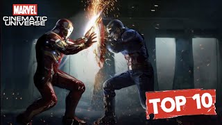 TOP 10 BEST Action Fight Scenes from Marvel Movies MCU (UPDATED LIST)