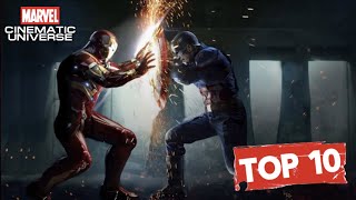 TOP 10 BEST Action Fight Scenes from Marvel Movies MCU (UPDATED LIST)