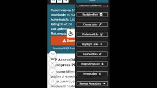 WAH PRO sidebar on mobile