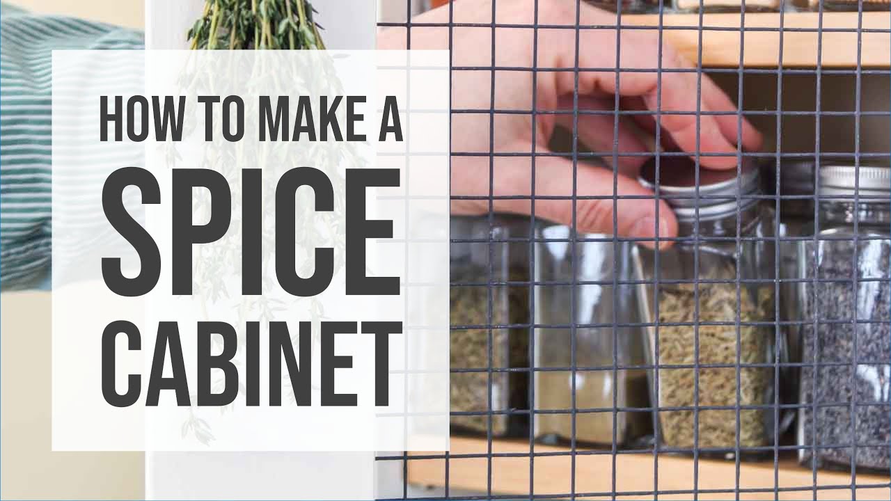 Simple DIY Spice Cabinet - YouTube
