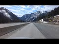 Merritt City to Hope Town - British Columbia, Canada - Driving on the Coquihalla Highway.